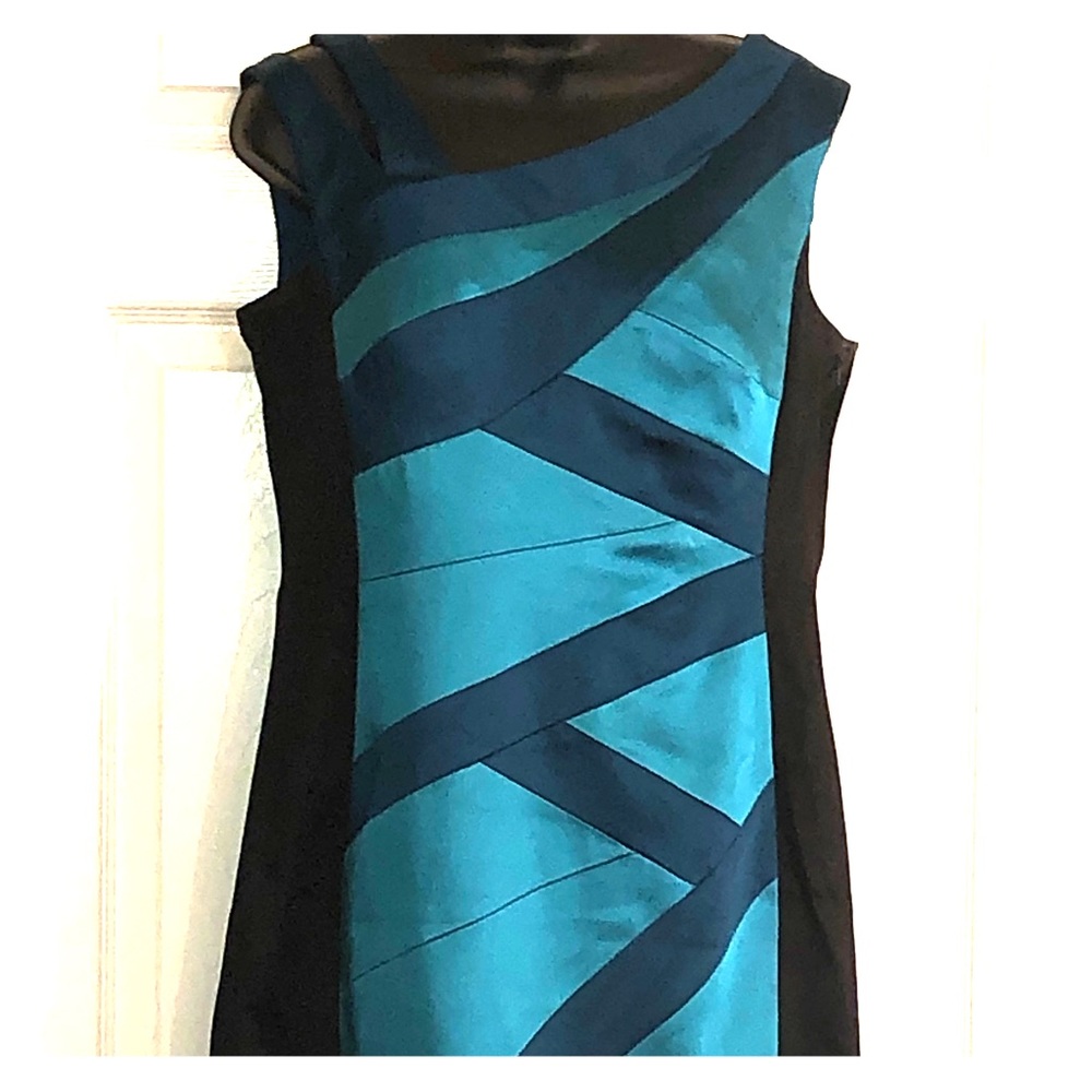 061. Jack Turquoise and Black Dress - Picture 1 of 3